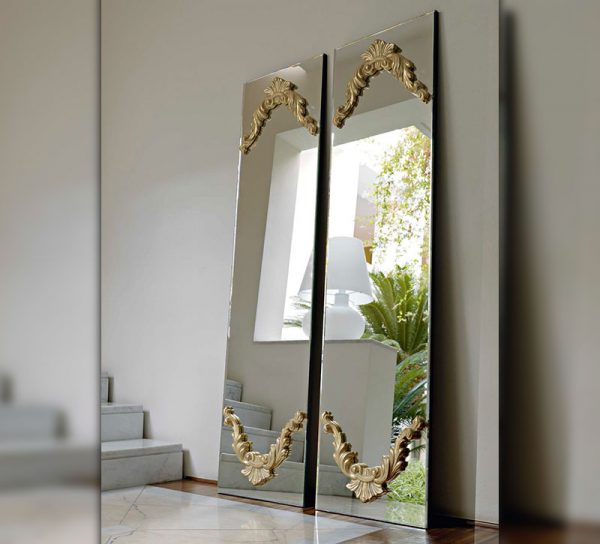 flur-spiegel-glas-wand-dekoration-ganzkoerperspiegel-vintage-gold
